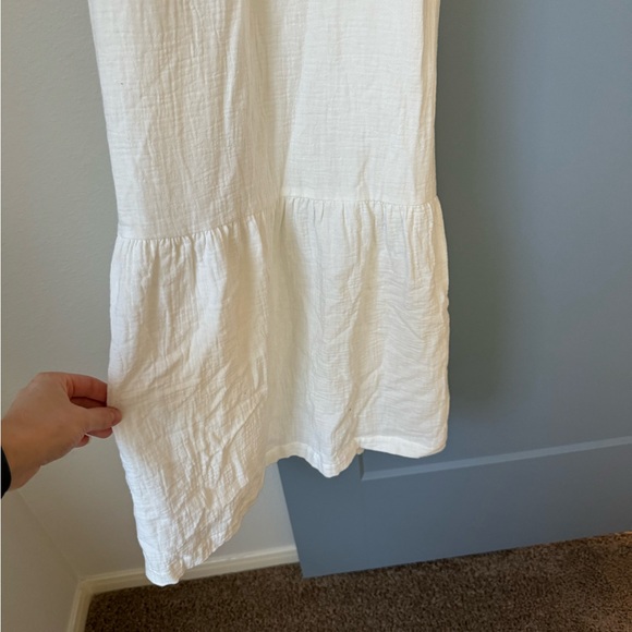 NWT Soma White Smocked Maxi Invisible Support Dress - Picture 5 of 9